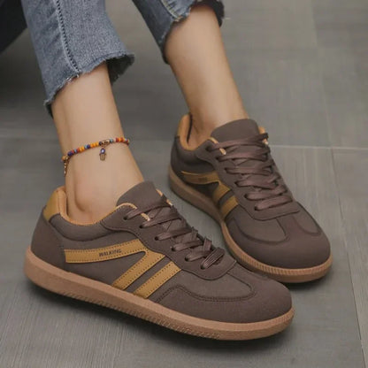 Lace-Up Sneakers Rubber Sole Casual Everyday Trainers Lightweight