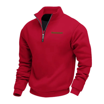 Men's Fleece Quarter-Zip Sweatshirt Casual Pullover Comfortable Everyday
