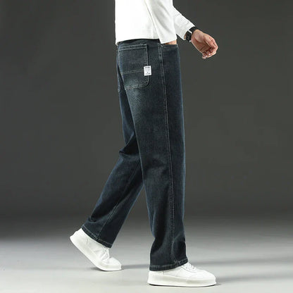 Men's Straight Leg Pants Five Pocket Button Closure Casual Everyday Trousers