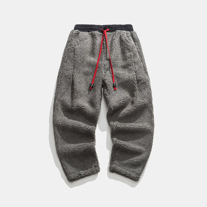 Men's Track Pants Textured Drawstring Waistband Elastic Cuff Casual