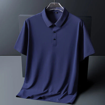 Men's Polo Shirt Short Sleeve Button Collar Casual Everyday Wear