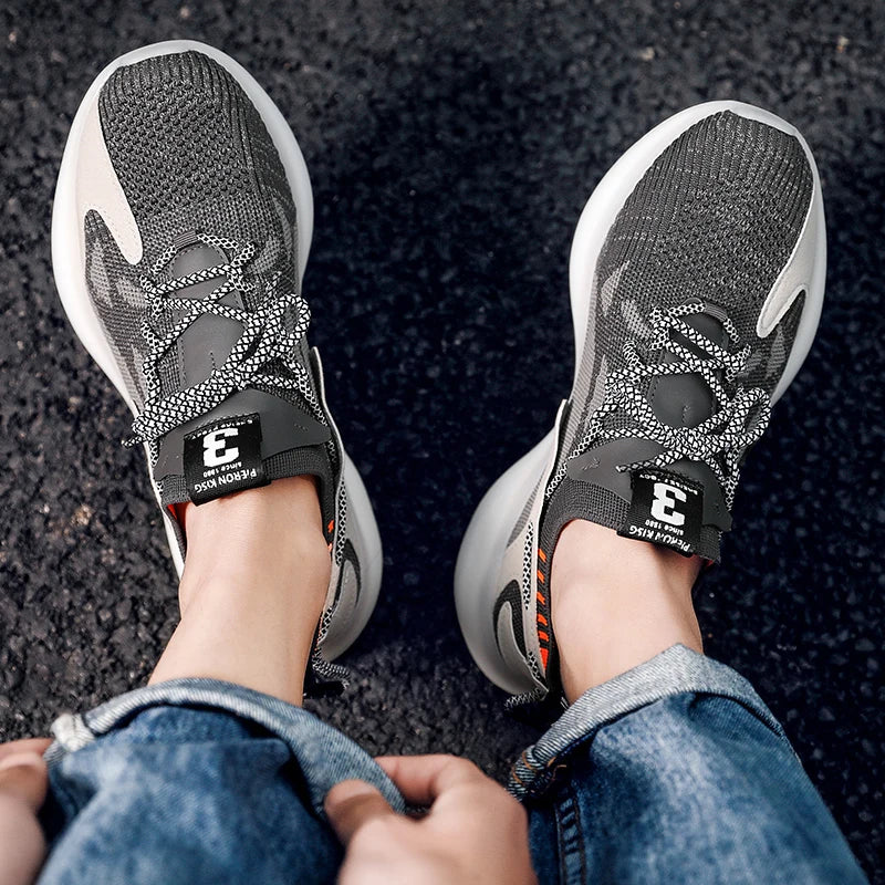 Orthopedic Sneaker Mesh Lace-Up Lightweight Casual Everyday Comfortable Walking Shoe