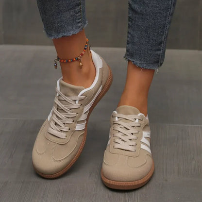 Lace-Up Sneakers Rubber Sole Casual Everyday Trainers Lightweight
