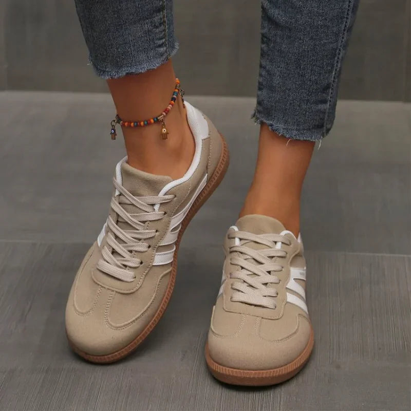 Lace-Up Sneakers Rubber Sole Casual Everyday Trainers Lightweight