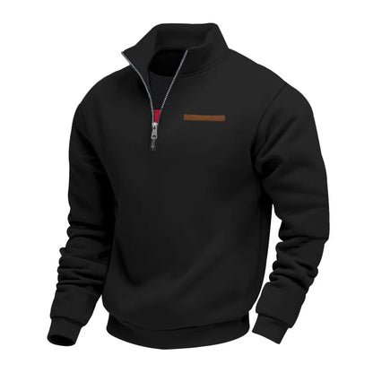Men's Fleece Quarter-Zip Sweatshirt Casual Pullover Comfortable Everyday