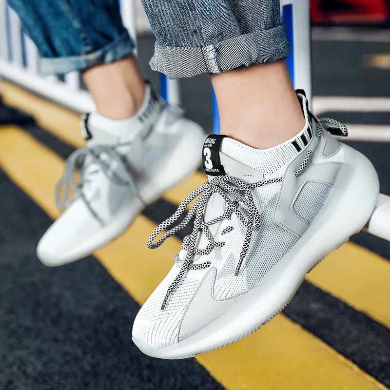 Orthopedic Sneaker Mesh Lace-Up Lightweight Casual Everyday Comfortable Walking Shoe