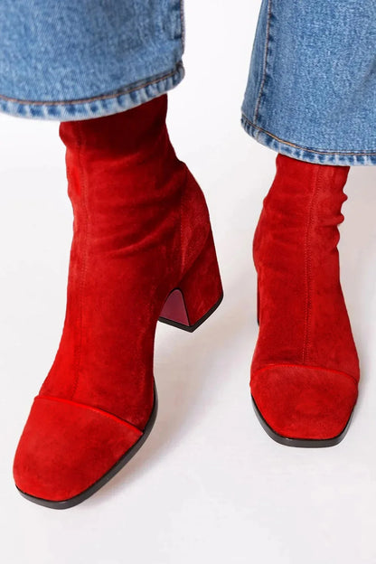 Ankle Boots Women Comfort Cushioned Sole Casual Smart Office Wear