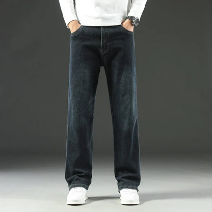 Men's Straight Leg Pants Five Pocket Button Closure Casual Everyday Trousers