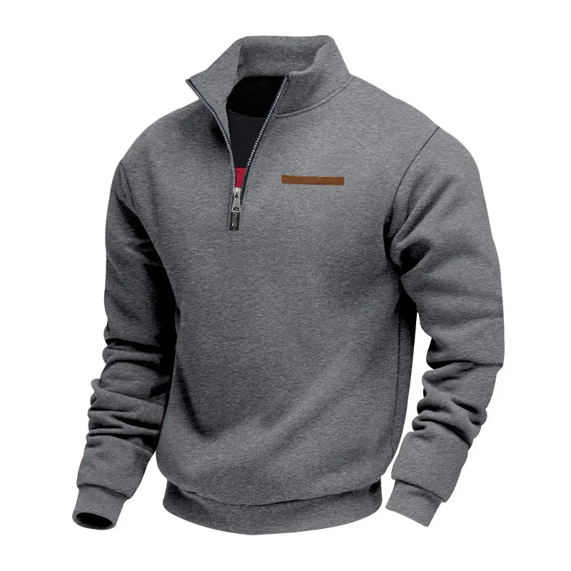Men's Fleece Quarter-Zip Sweatshirt Casual Pullover Comfortable Everyday