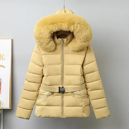 Women's Puffer Jacket Winter Warm Quilted Coat with Hood
