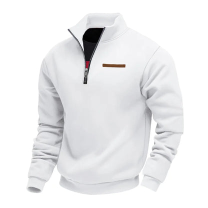 Men's Fleece Quarter-Zip Sweatshirt Casual Pullover Comfortable Everyday