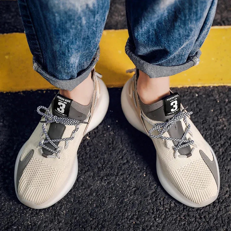 Orthopedic Sneaker Mesh Lace-Up Lightweight Casual Everyday Comfortable Walking Shoe