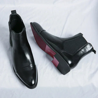 Leather Ankle Boots Women Chic Black Classic Elegant Everyday Footwear