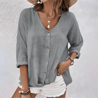 Marcia women's blouse in Grey