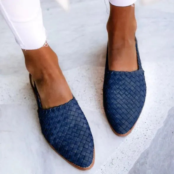 Women's Braided Slingback Ballerinas Spring Casual Flat Shoes