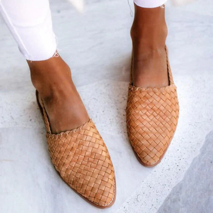 Women's Braided Slingback Ballerinas Spring Casual Flat Shoes