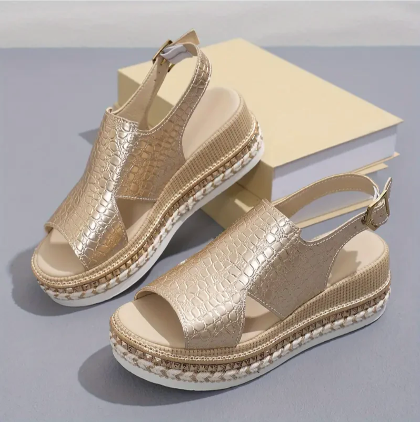 Women's Orthopedic Wedge Sandals Platform Strappy Comfort Casual