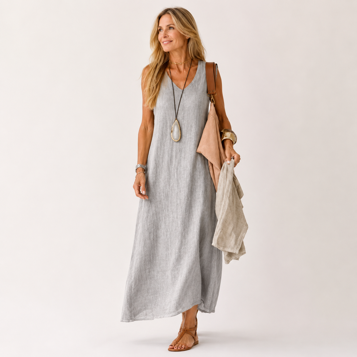Sophie Anderson women's maxi dress in Grey