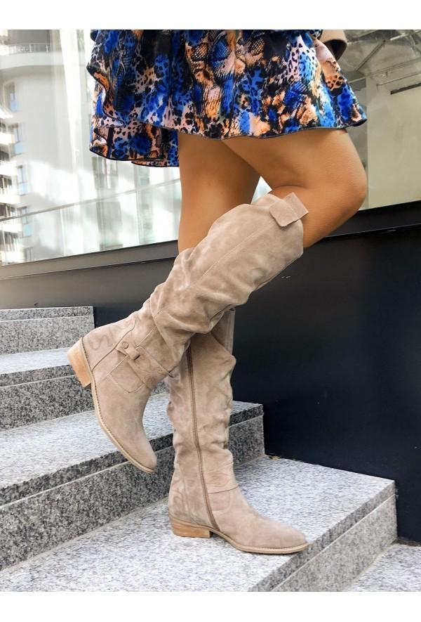 Women's Knee High Boots Block Heel Stable Comfortable Office Casual