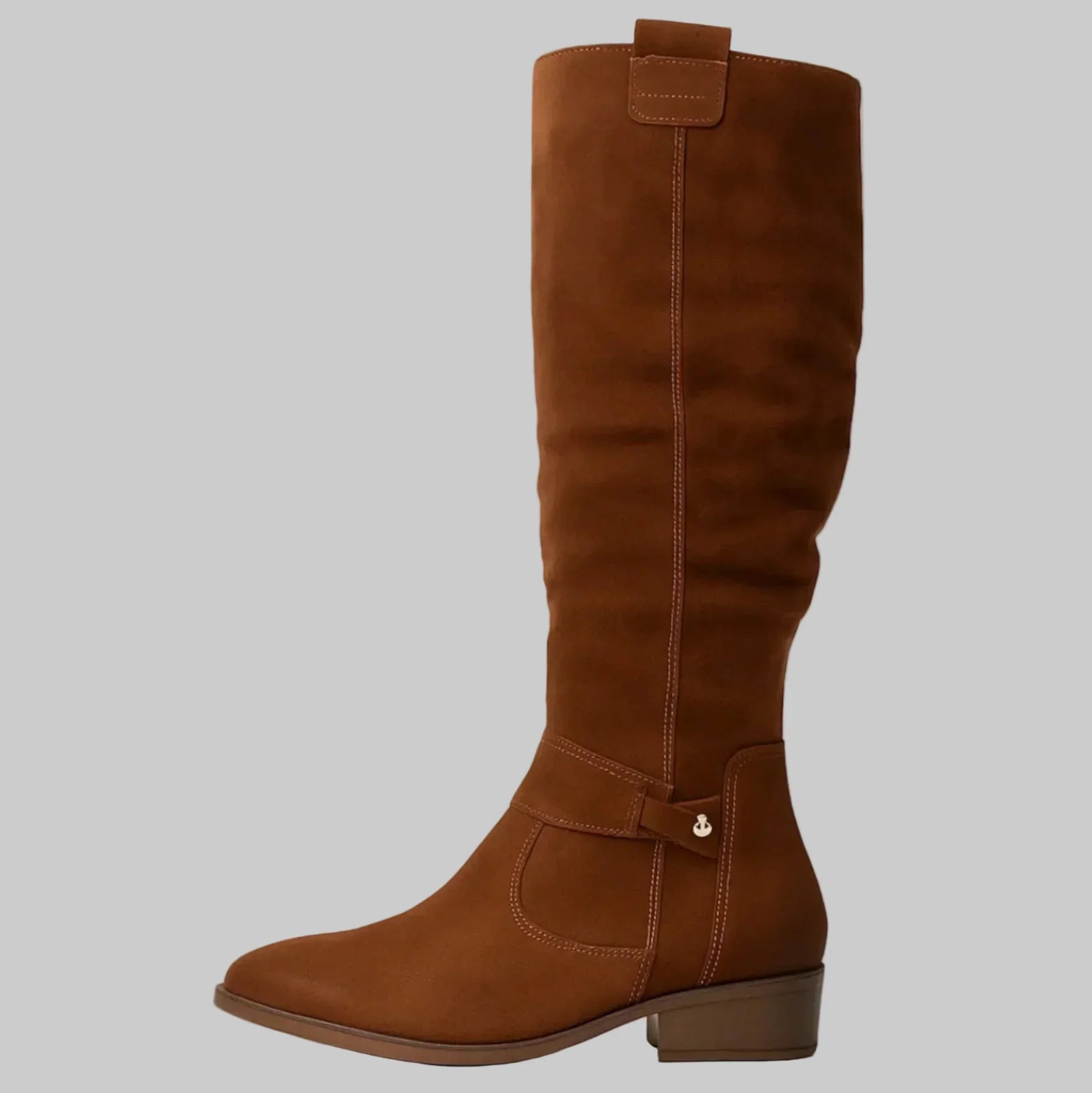 Women's Knee High Boots Block Heel Stable Comfortable Office Casual
