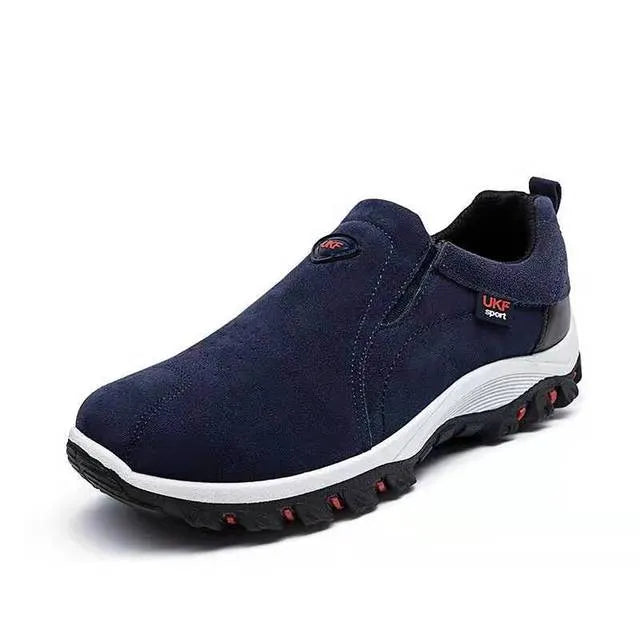 Men's Slip On Hiking Shoes Lightweight Tread Sole Everyday Walking
