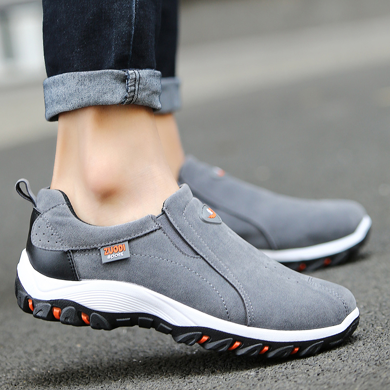 Men's Slip On Hiking Shoes Lightweight Tread Sole Everyday Walking