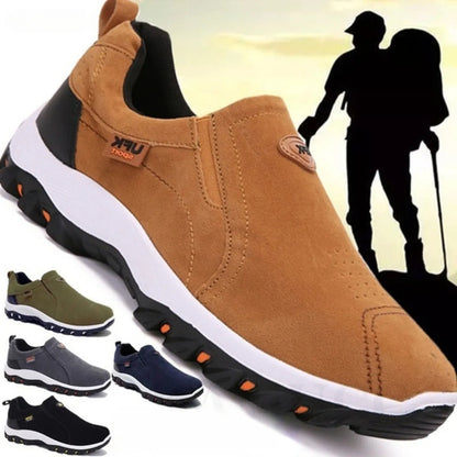Men's Slip On Hiking Shoes Lightweight Tread Sole Everyday Walking