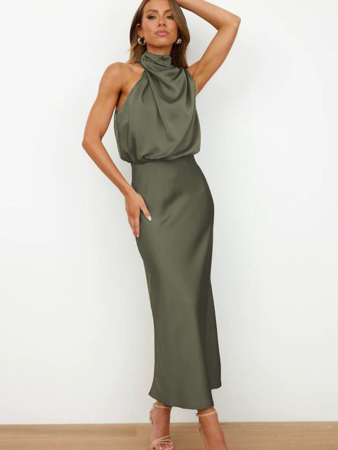 Women's Midi Dress in Green