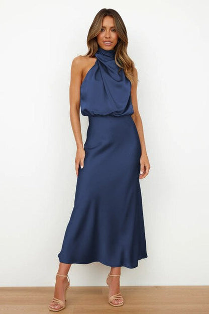 Women's Midi Dress in Blue