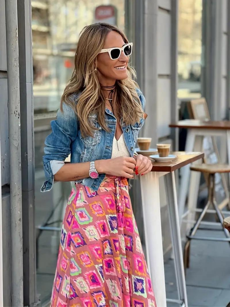 Women’s Maxi Skirt Tiered Long | Boho