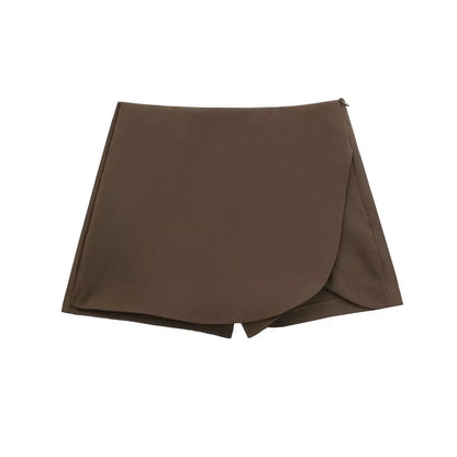 Women's Mini Skirt in Brown