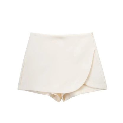 Women's Mini Skirt in Beige