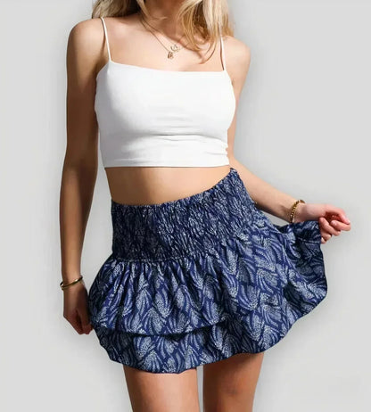 Women's Mini Skirt in Dark Blue