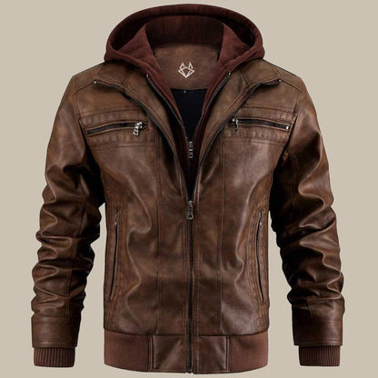 Men's Hooded Jacket Full Zip Closure Casual Everyday Wear