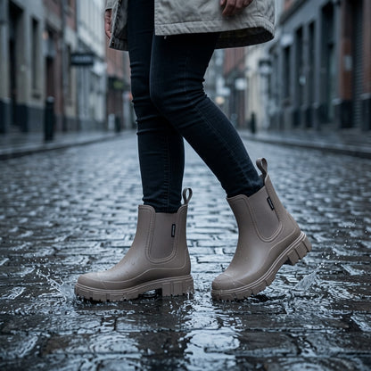 Women's Waterproof Chelsea Boots Slip-On Casual Everyday Ankle Boot