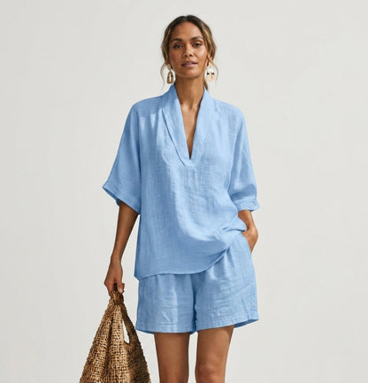 Zoe Mitchell women's outfit set in Blue