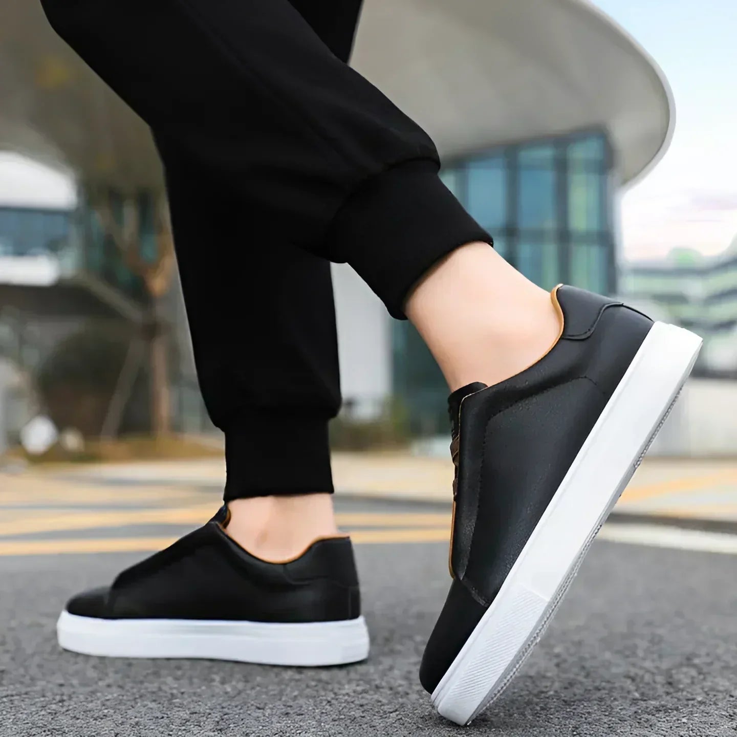 Men's Sneaker Shoes Casual Comfortable Everyday Trainers Black White Navy