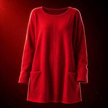 Women's Long Sweater Casual Modern Knit Top Comfortable Everyday