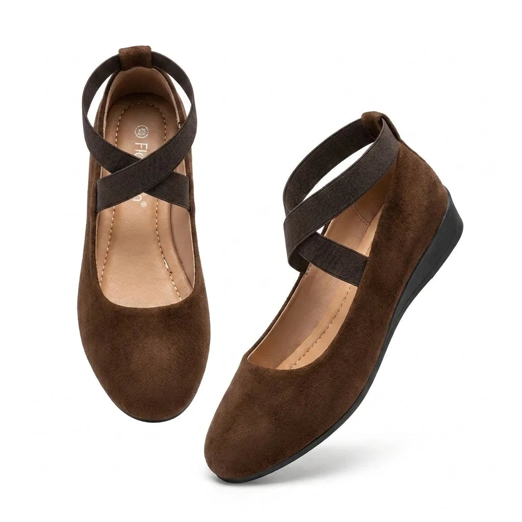 Bellina Flat Sandals Elegant Leather Gold Details Womens Casual Formal