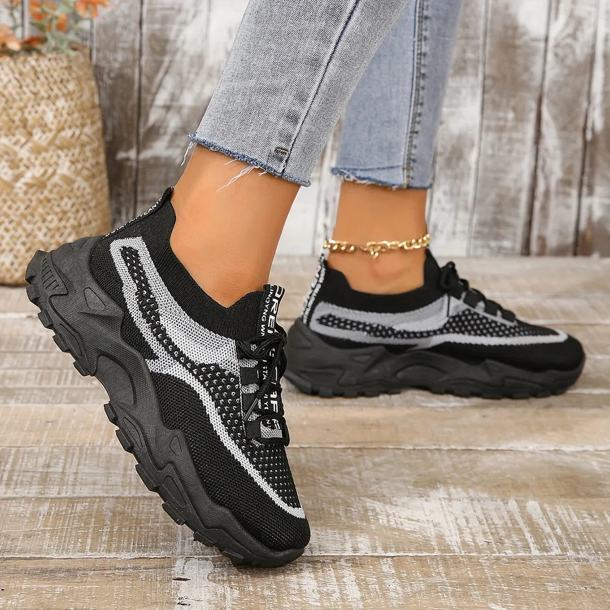 Women's Platform Shoes Sporty Casual Lightweight Everyday Trainers