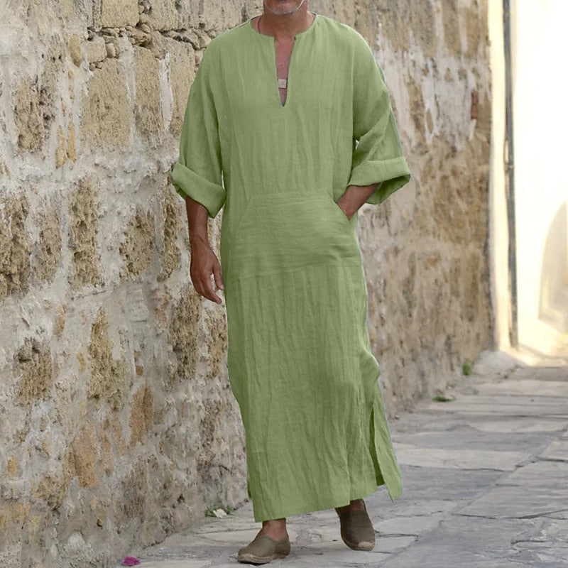 Silas robe in Green