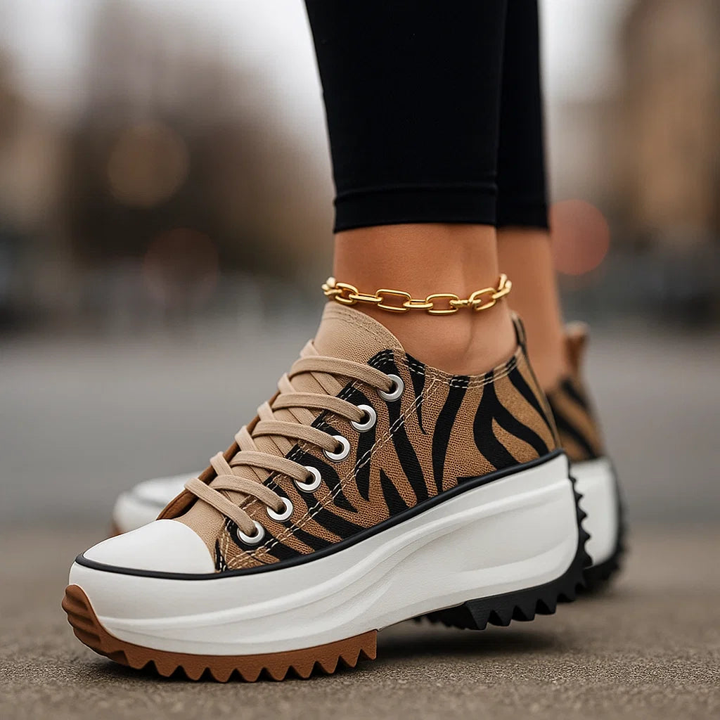 Platform Sneakers Bold Street Style Canvas Comfortable All Day Wear