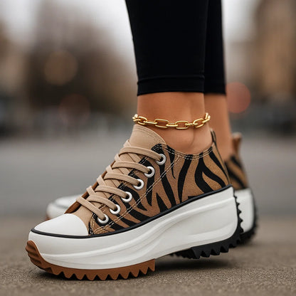 Platform Sneakers Bold Street Style Canvas Comfortable All Day Wear