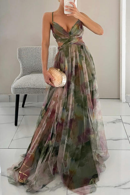 Cindy maxi dress in Green