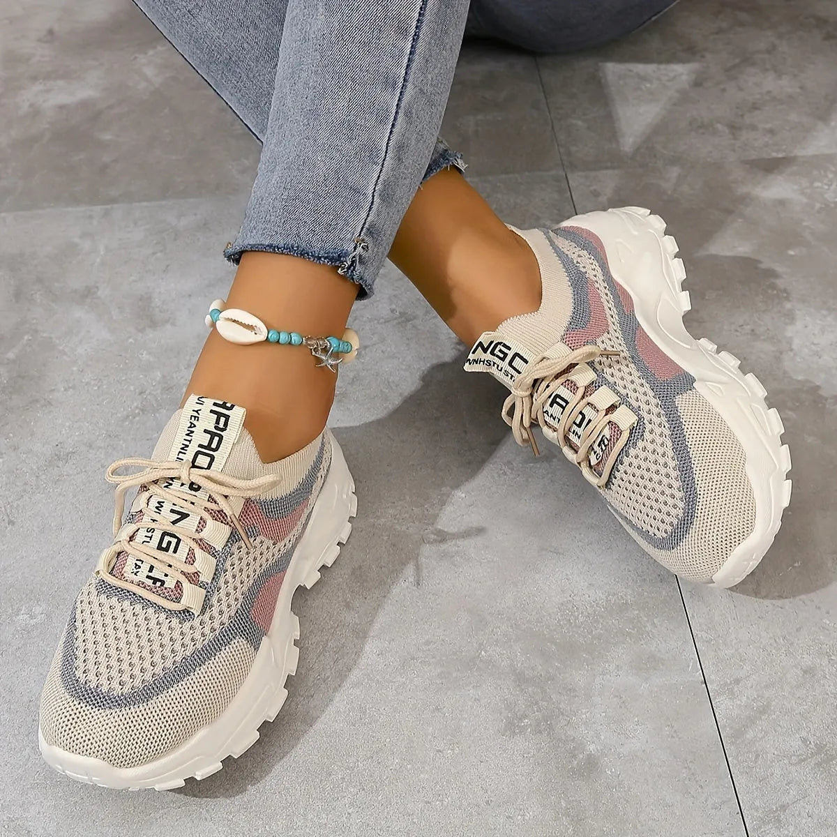 Women's Platform Shoes Sporty Casual Lightweight Everyday Trainers
