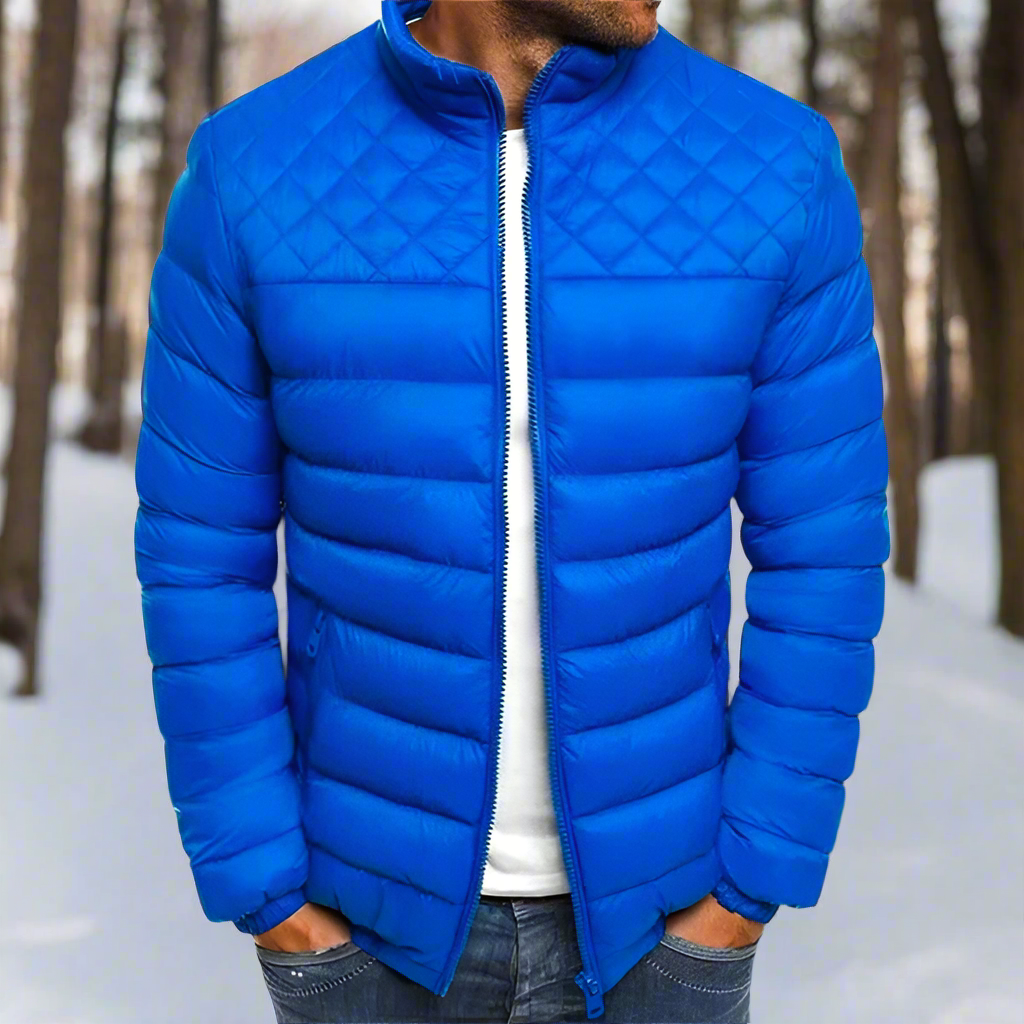 Men's Quilted Puffer Jacket Lightweight Warm Casual Everyday Coat