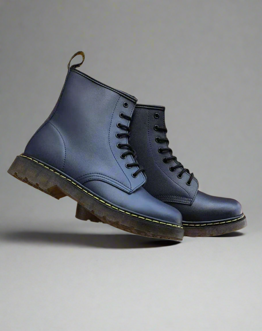 Women's Leather Winter Boots High Warm Casual Everyday Lace-Up