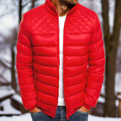 Men's Quilted Puffer Jacket Lightweight Warm Casual Everyday Coat