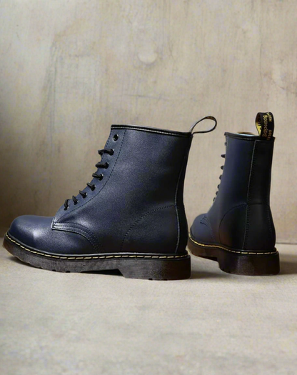 Women's Leather Winter Boots High Warm Casual Everyday Lace-Up