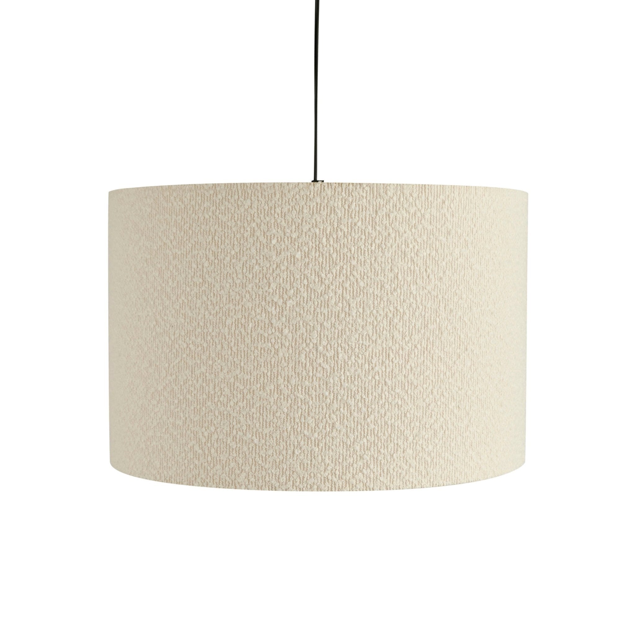 Boucle Ceiling Shade Ecru - Soft Textured Light Shade for Cozy Ambience